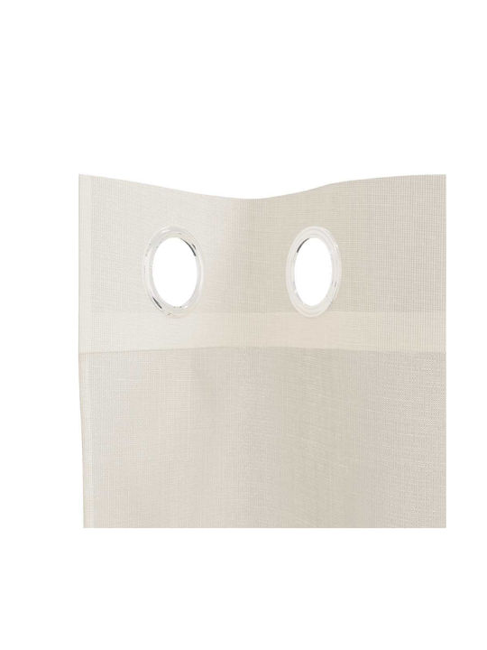 vidaXL Set Perdele Cu Capse Bej 140x260 cm