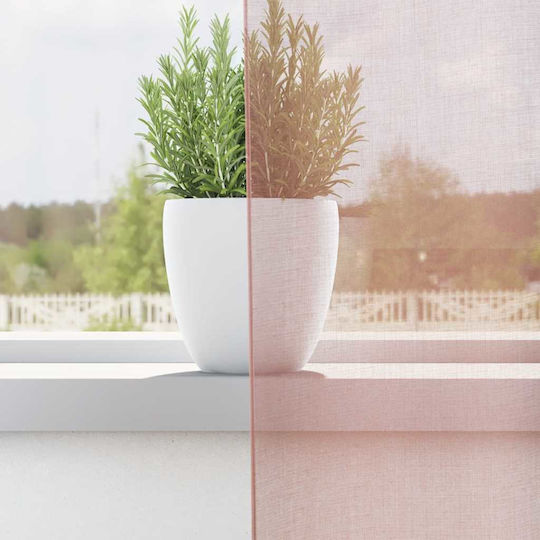 vidaXL vidaXL Vorhänge Fenster mit Grommets Rosa 140x245cm