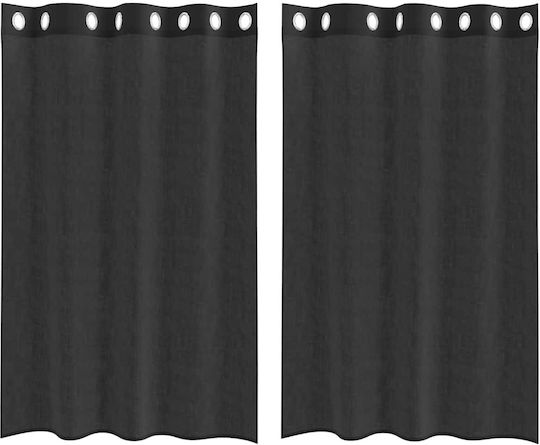 vidaXL Σετ Voile με Τρουκς Παραθύρου vidaXL Σετ Voile με Τρουκς Παραθύρου