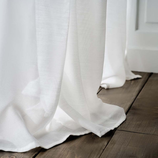 Gofis Home Renata με Τρουκς Λευκή 140x280εκ.