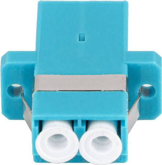 Fiber Optic Network Adapter LC UPC Connectors Lanberg 43375 mm Duplex OM3 Turquoise