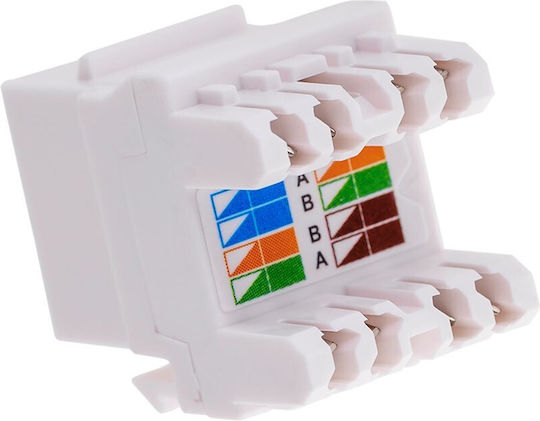 A-LAN MKN-U5-1 RJ45 Clip White 1τμχ MKN-U5-1