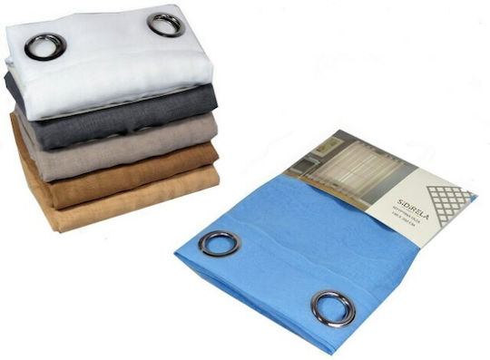 Sidirela Grommet Light Blue Curtains 140x260cm
