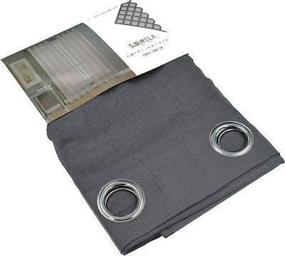 Sidi Home Plast E-3462 Curtains With Grommets Anthracite 140x260cm