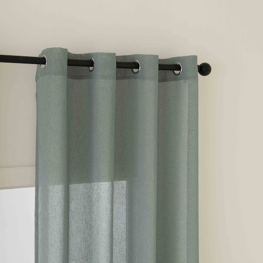 Beauty Home Perdea Cu Capse Fit Art 8447 Turcoaz 140x270cm