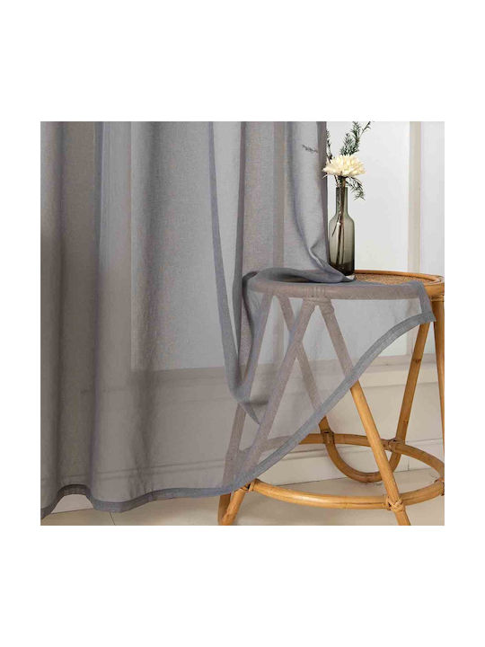 Beauty Home Curtain with Grommet Sharp Art 8448 Gray 8448-Stone 140x270cm