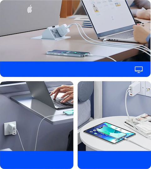 Orico USB 2.0 Cable USB-C male - USB-C 60W PD Λευκό 1m