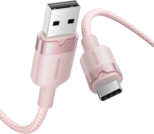 Vention USB 2.0 Cable USB-C male - USB-C 60W Ροζ 2m CTNPH