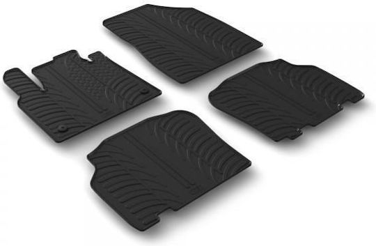 Lampa Set of Front and Rear Mats 4pcs Tray Type for Mercedes-Benz Citan Tourer 11/2021+ Black