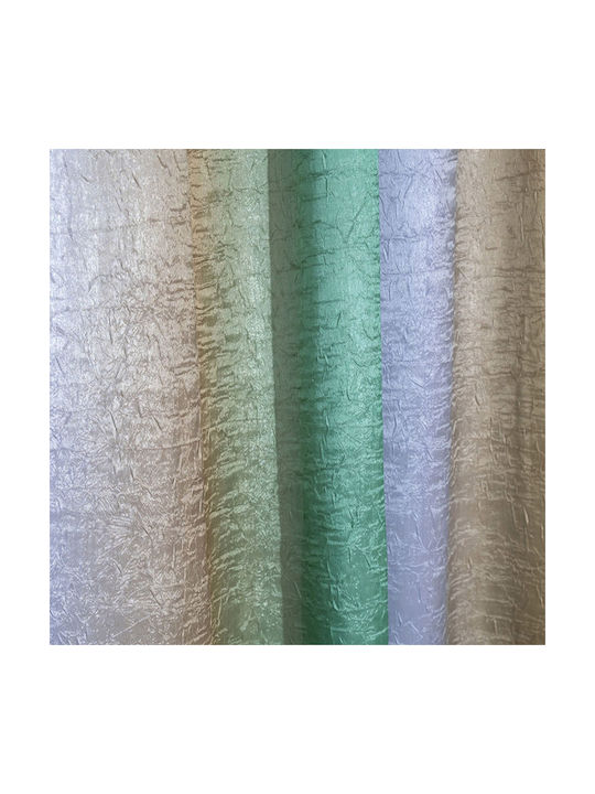 Viopros Curtain With Pencil Pleat Blue 270x280cm