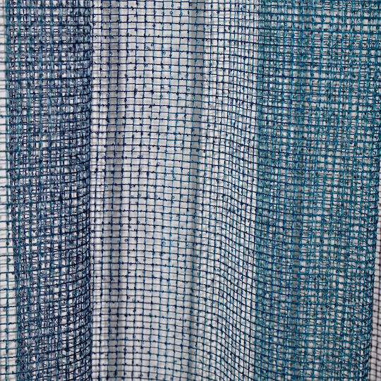 Viopros Blue Pencil Pleat Curtain 140x270cm