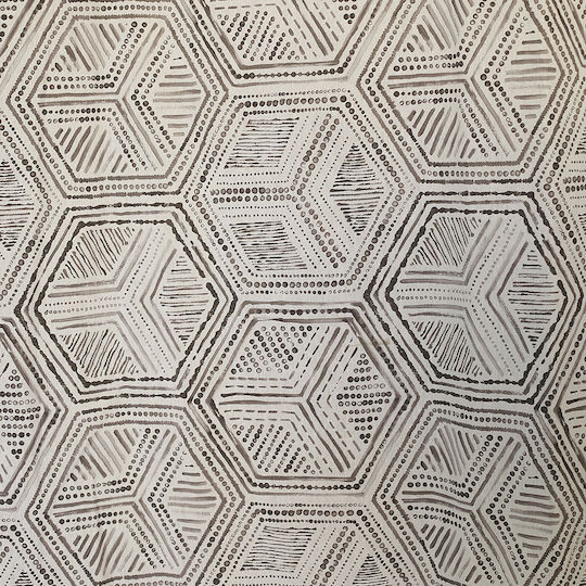 Decocraft Κουρτίνα με Τρέσα Geometric Γκρί 140x260εκ.