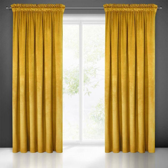 Eurofirany Melanie με Τρέσα Κίτρινη 140x270εκ.