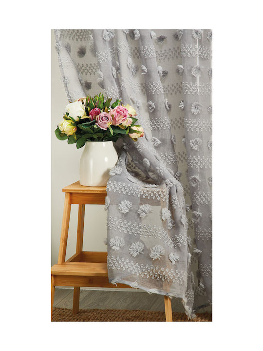 Whitegg Perdea Cu Capse K0154 Albă 270x280cm