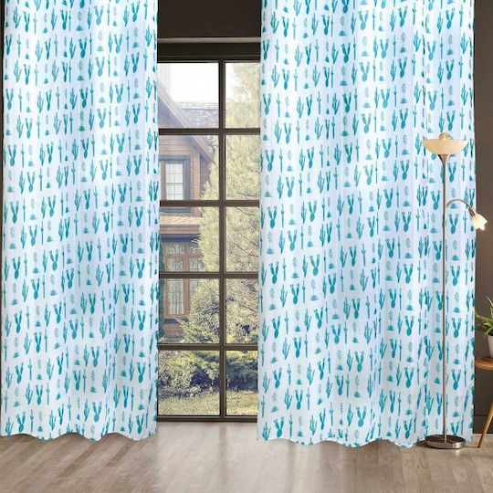 Das Home Perdea Cu Capse 2111 Albastru Petrol 140x260cm