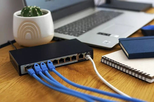 Extralink Perses Unmanaged L2 PoE+ Switch με 8 Θύρες Gigabit (1Gbps) Ethernet