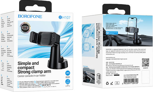 Borofone Car Mobile Mount 4.7" - 7" with Adjustable Hooks Black