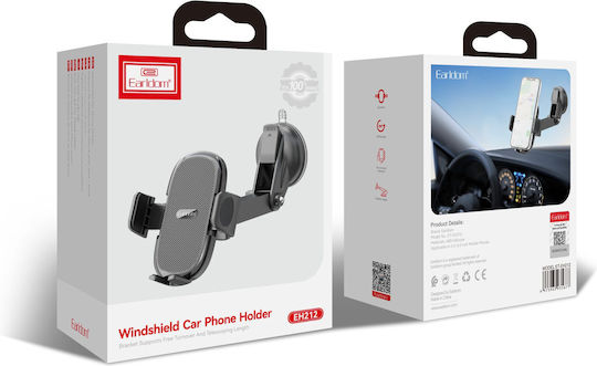 Earldom Car Mobile Mount with Adjustable Hooks Black