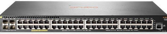 HP Aruba 2930F 48G PoE+ Managed L3 PoE+ Switch με 48 Θύρες Gigabit (1Gbps) Ethernet και 4 SFP Θύρες