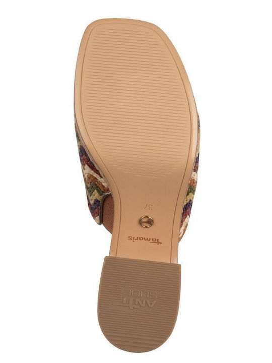 Mules with Chunky High Heel