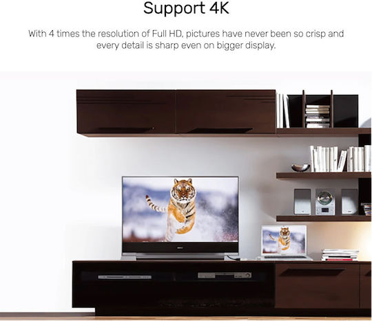 Unitek Конвертор DisplayPort мъжки към HDMI женски Бял 1бр Y-6332