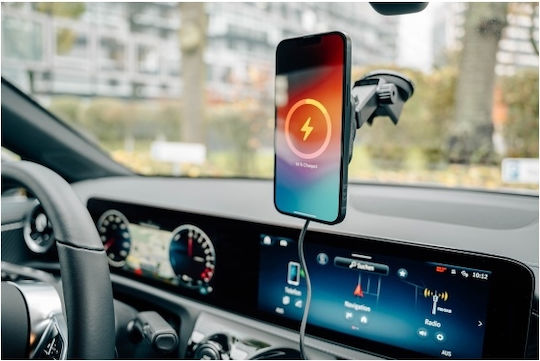Verbatim Charge´n´drive Magnetic Wireless Car Charger Auto Handyhalterung mit Magnet und Kabelloses Laden Schwarz
