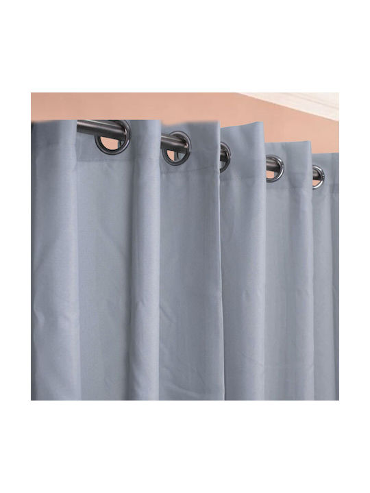 SpitiBazaar Κουρτίνα με Τρουκς Μπλε 270x280εκ.