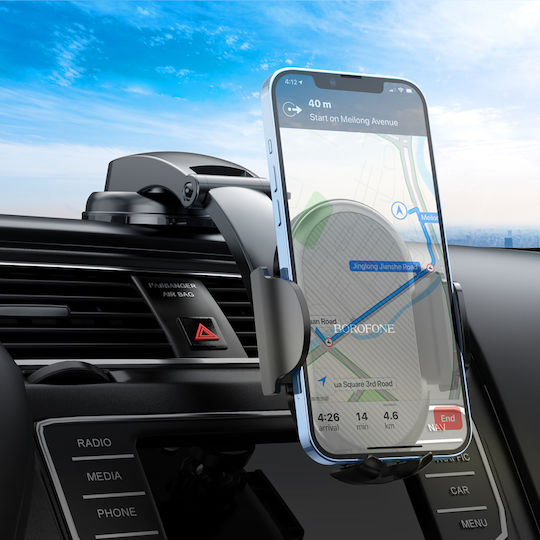 Borofone Car Mobile Mount 4.7" - 7" with Adjustable Hooks Black
