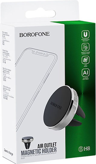 Borofone BH8 Suport Auto Pentru Telefon Mobil Cu Magnet Argintiu