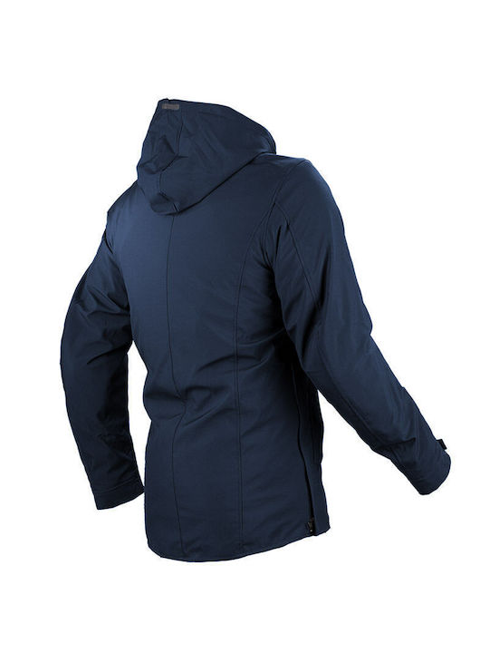 Nordcode Ergo Winter Herren Motorradjacke Softshell Dark Blue