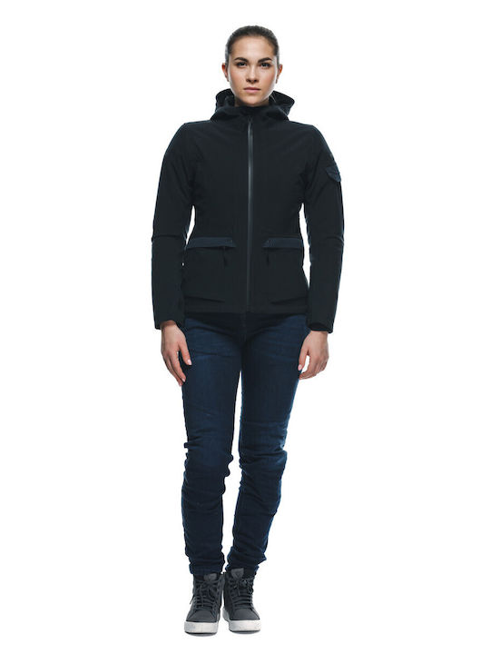 Dainese Centrale Absoluteshell Pro Γυναικείο Μπουφάν Μηχανής 4 Εποχών Αδιάβροχο Μαύρο