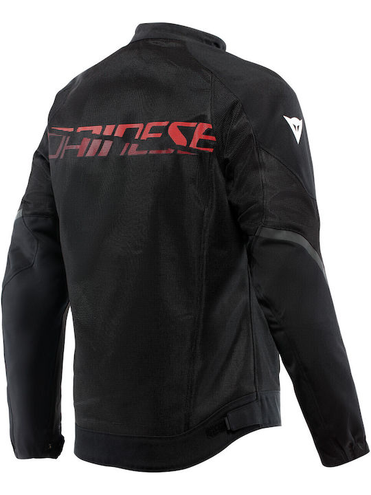 Dainese Herosphere Air Tex Men's Motorcycle Jacket 4 Seasons Black/Red Diamond