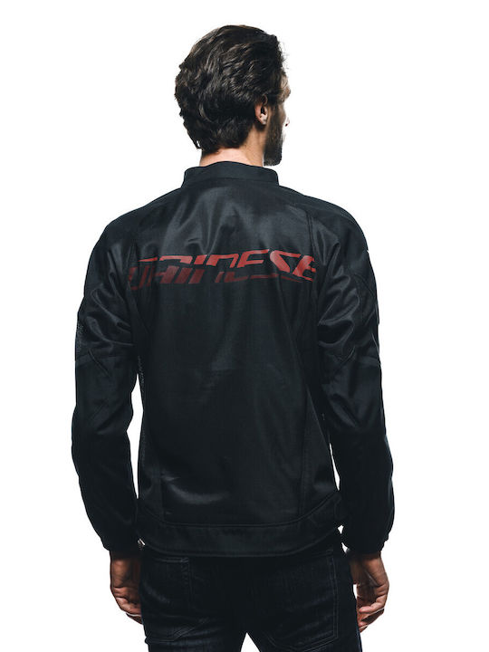 Dainese Herosphere Air Tex Men's Motorcycle Jacket 4 Seasons Black/Red Diamond