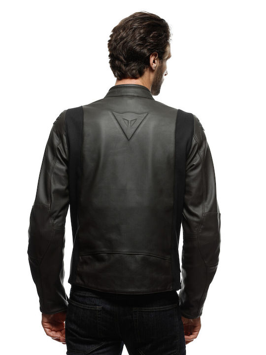 Dainese Istrice Men's Motorcycle Jacket Leather 4 Seasons Brown