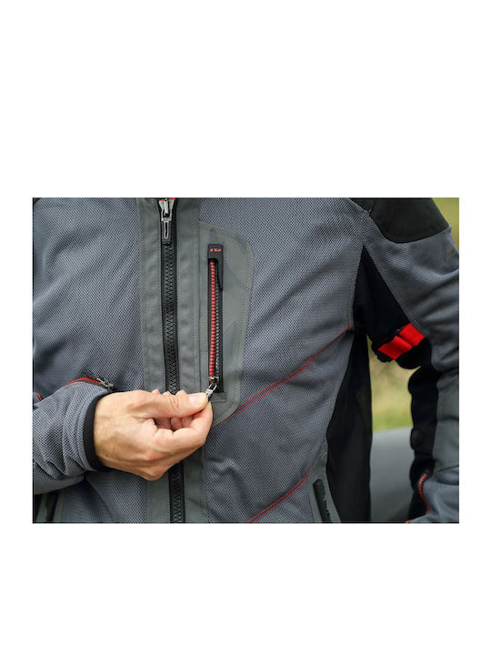 LS2 Alba Summer Men's Motorcycle Jacket Gray