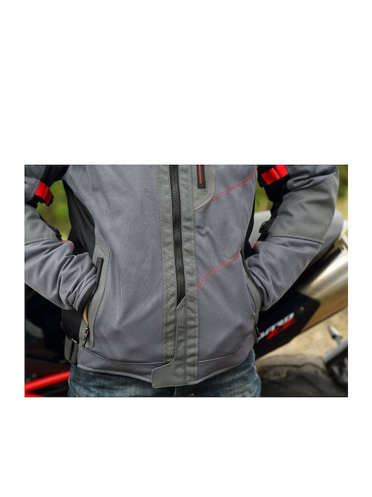 LS2 Alba Summer Men's Motorcycle Jacket Gray