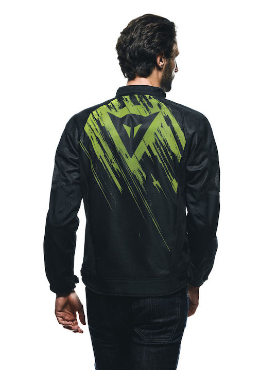 Dainese Herosphere Air Tex Men's Motorcycle Jacket 4 Seasons Black/Fluo Yellow