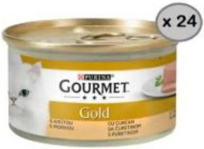 Gourmet Hrană Umedă pentru Pisici Adulte în Conservă cu Curcan și Meat 24x85gr