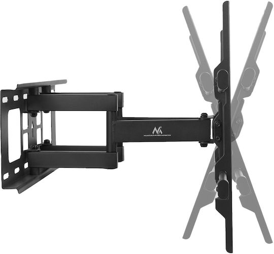 Maclean TV Mount Maximum Vesa 600x400 32-85" 60kg Vertical Horizontal Angle Adjustment Profile 65-390mm Black Mc-789