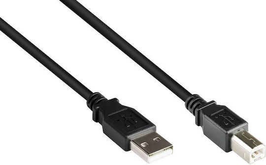 Alcasa USB кабел Alcasa 2510-05ofs USB кабел USB 2.0 0.5 м USB A USB B Черен