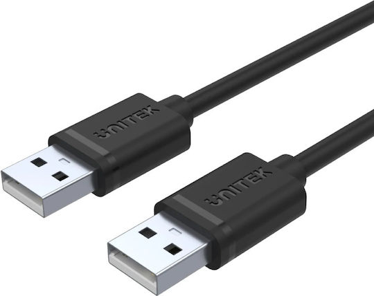 Unitek USB 2.0 Cable USB-A male - USB-A male 1.5m Y-C442GBK