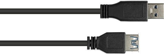 Alcasa USB-Kabel Alcasa 2711-s01 USB-Kabel USB 3.2 Gen 1 3.1 Gen 1 1 m USB A Schwarz