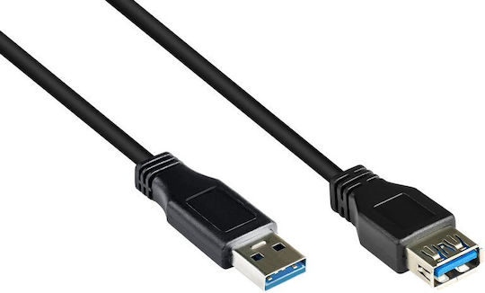 Alcasa USB-Kabel Alcasa 2711-s01 USB-Kabel USB 3.2 Gen 1 3.1 Gen 1 1 m USB A Schwarz