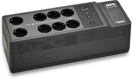 APC BE650G2-GR UPS Line-Interactive 650VA 400W with 8 Schuko Outlets