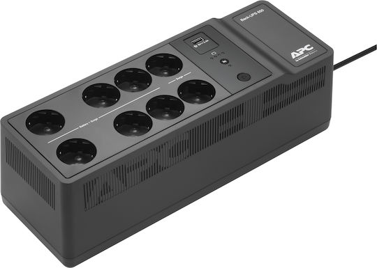 APC BE650G2-GR UPS Line-Interactive 650VA 400W with 8 Schuko Outlets