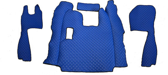 Set of Front and Rear Mats Universal 3pcs Scania R 2010-2016 Blue