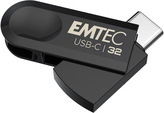 Emtec C280 32GB USB 3.2 Stick Μαύρο