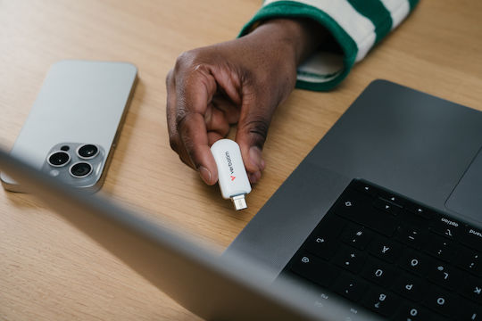 Verbatim 128GB USB 2.0 Stick με σύνδεση USB-C Λευκό