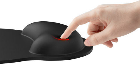 Genius WMP100 Mouse Pad (250mm) με Στήριξη Καρπού Μαύρο 31250011400
