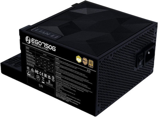 Lian Li Edge Gold 750W Μαύρο Τροφοδοτικό Υπολογιστή Full Modular 80 Plus Gold